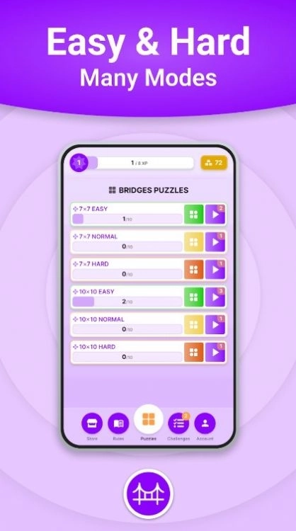 Hashi桥拼图游戏手机版图2