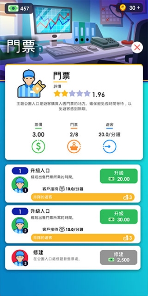閑置主題公園大亨無廣告