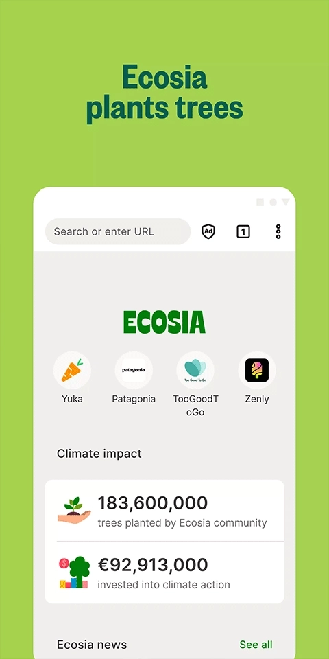 Ecosia浏览器安卓版图2