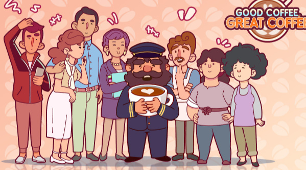 可口的咖啡美味的咖啡版