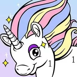 填色游戏数字画画-可爱涂色绘本