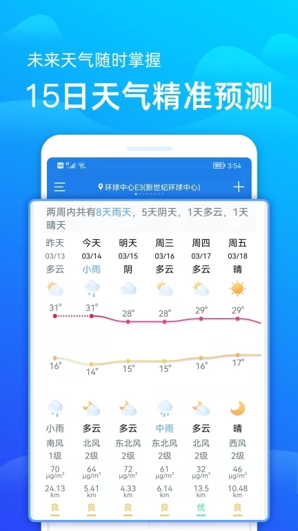 精准天气预报-天气预报