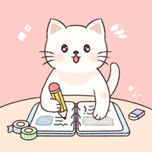 卡哇伊手账本-日记笔记便签手账本