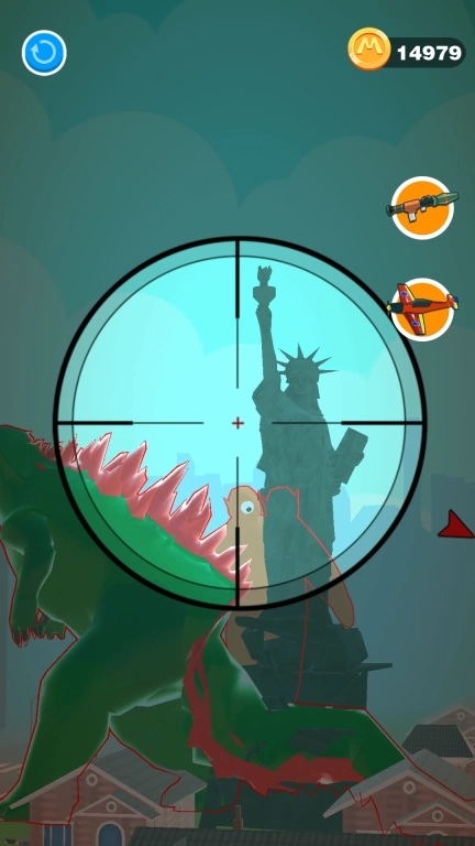 最强射击英雄-狙击哥斯拉怪兽