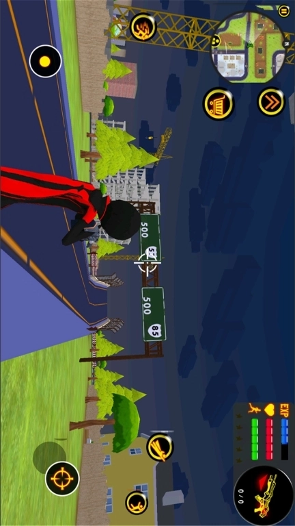 城市火柴人对决-英雄绳索蜘蛛