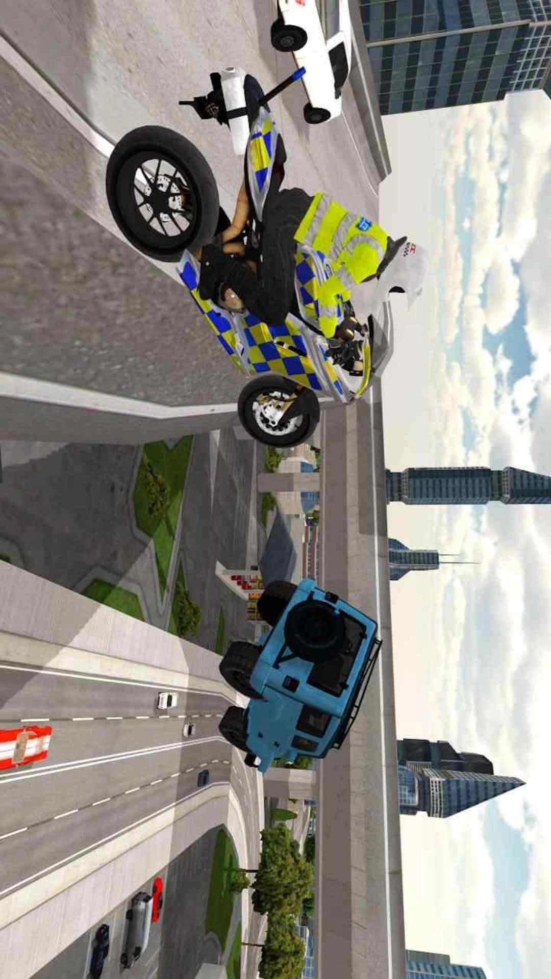 警察捉小偷-警察摩托车追逐