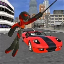 火柴人城市绳索英雄-城市蜘蛛英雄