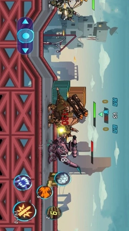 怪兽入侵城镇-机甲恐龙对决