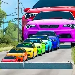 赛车模拟驾驶-汽车坑洞障碍道路模拟