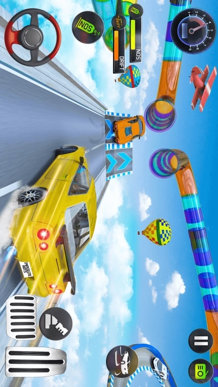 终极赛车模拟驾驶-警车大坡道竞速