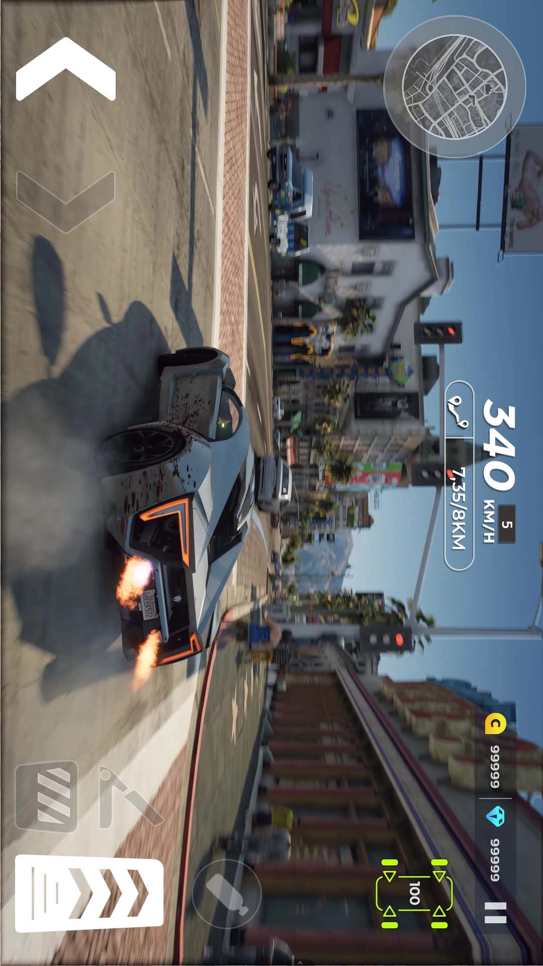 我刹不住脚-疯狂X赛车模拟沙盒