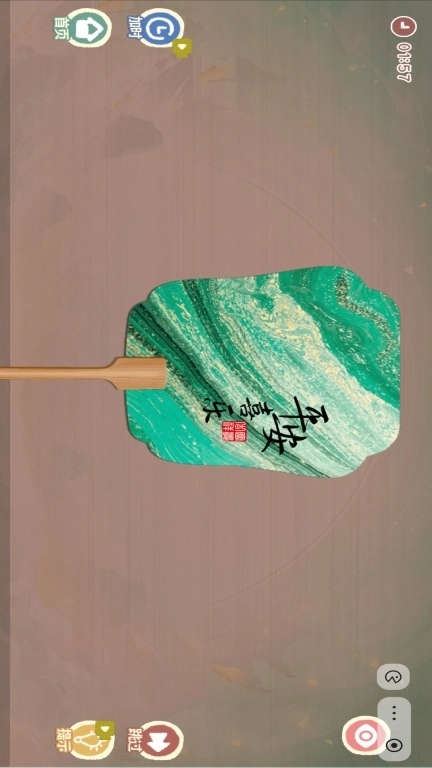 DIY手工达人-漆扇手工制作