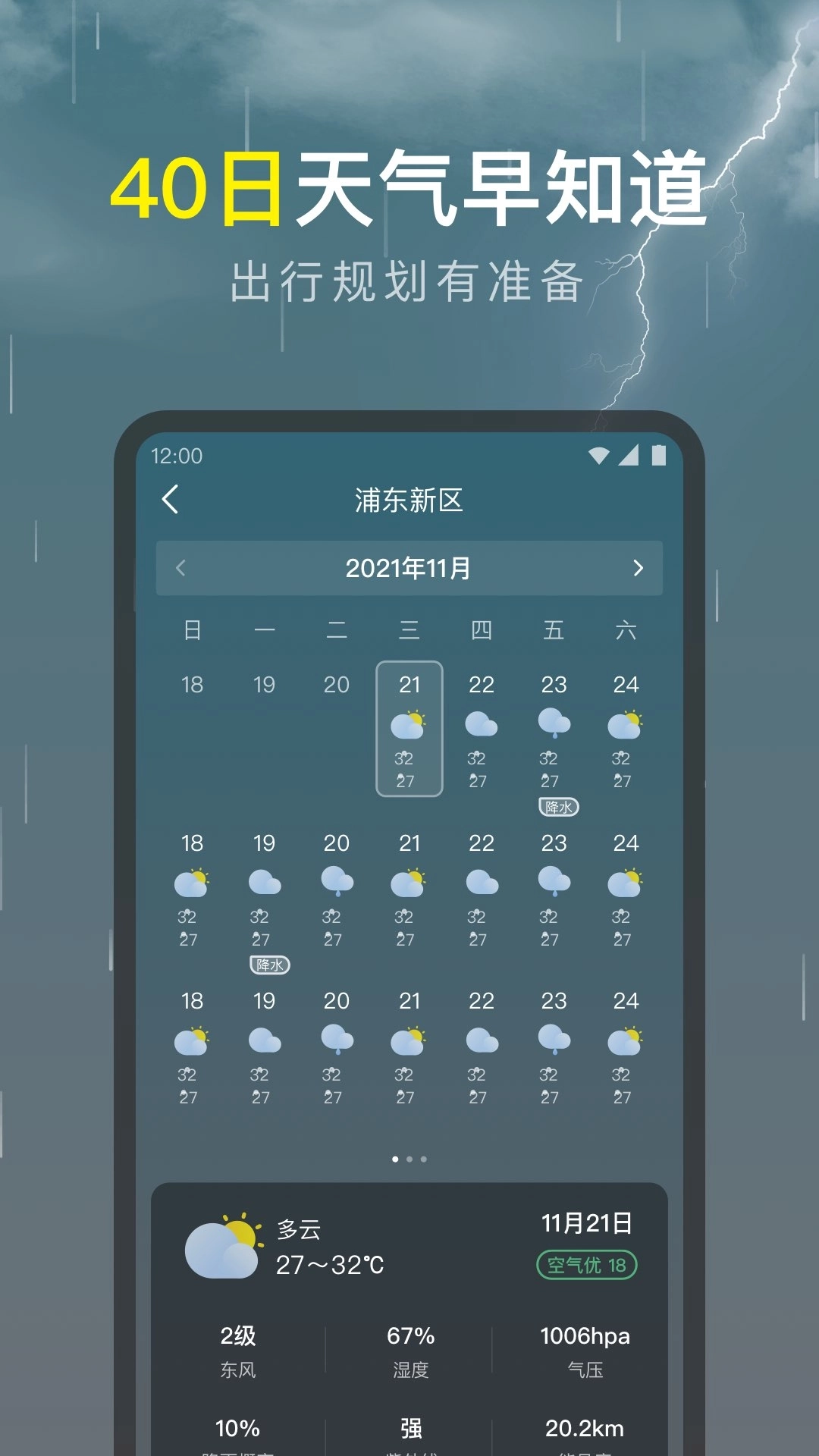 识雨天气-实时降雨提醒