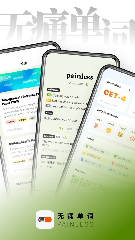 无痛单词-轻松背四六级考研单词