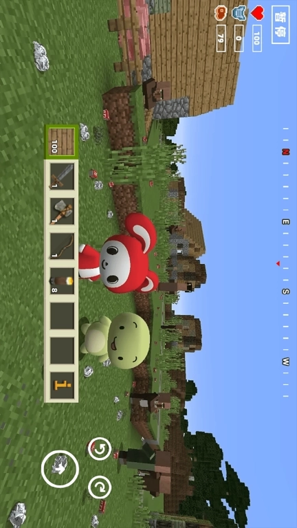 沙盒像素英雄-烦人的村民像素世界