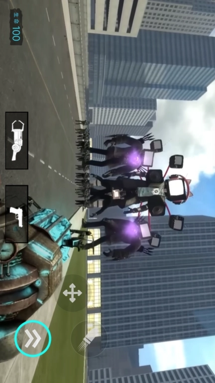 监控人马桶人对决-盖瑞模组沙盒大乱斗