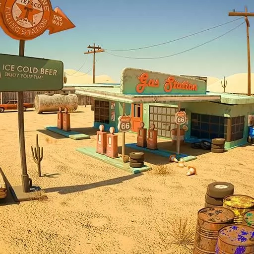 垃圾场模拟器-加油站垃圾场