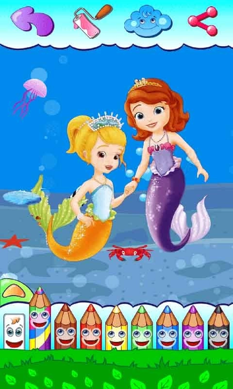 人鱼公主爱画画