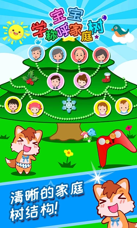 宝宝称呼家庭树-宝宝学称呼