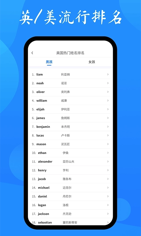 英文名起名取名助手