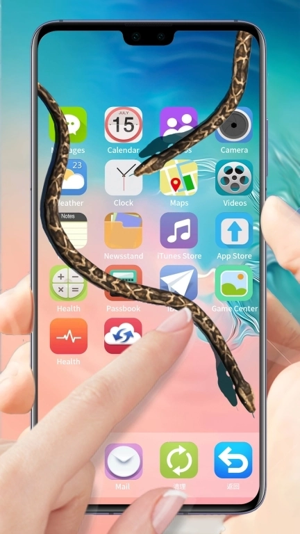 碎屏减压模拟-恶作剧金色屏幕