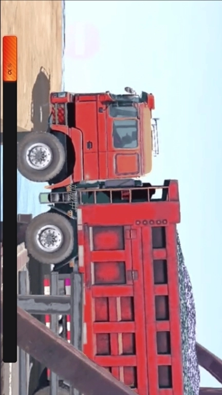 卡车驾驶欧洲模拟器-泥泞轮胎奔驰旋转