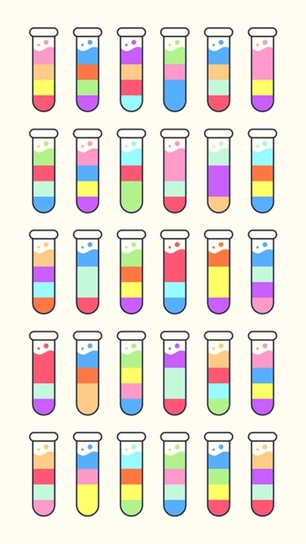 漂流瓶排序-倒水颜色拼接液态拼图