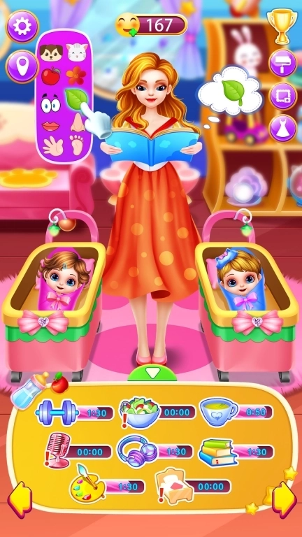 孕妇妈妈和双胞胎新生宝贝护理