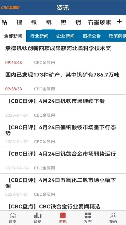 CBC金属-价格行情信息平台