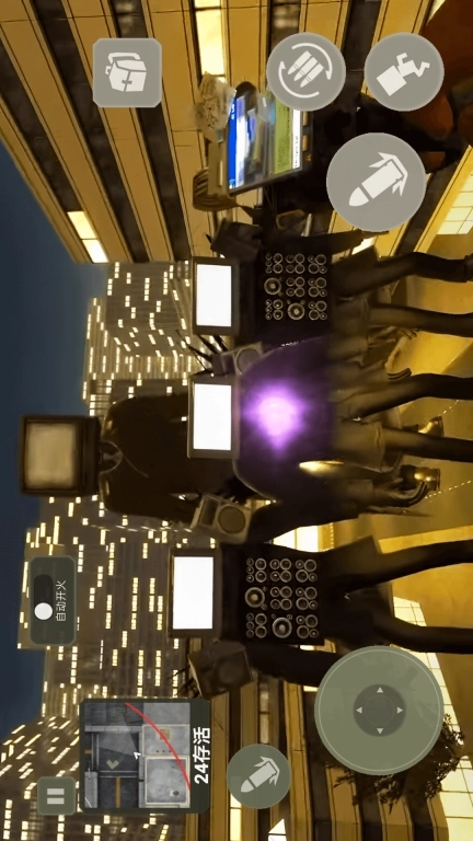 马桶人对战音响人-马桶人袭击城市