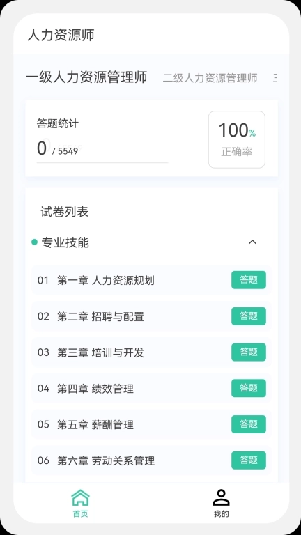 人力资源师100题库