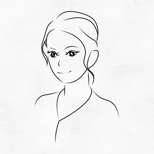 素描相机铅笔画-手绘照片