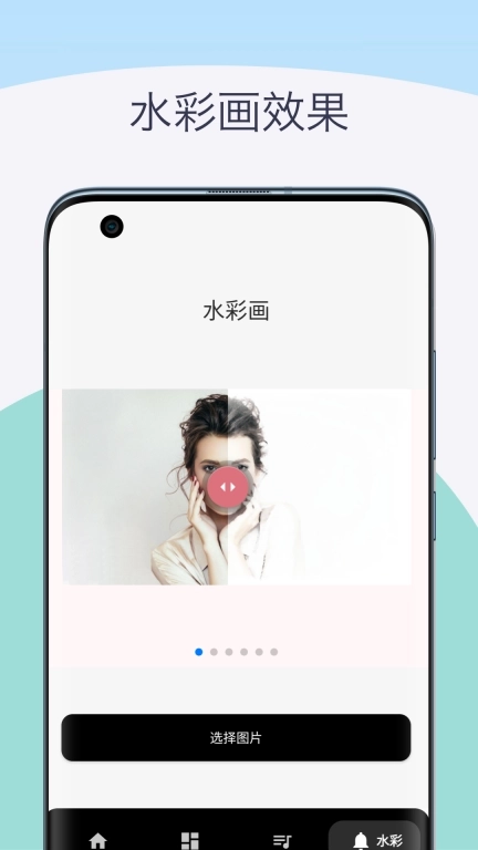 素描相机铅笔画-手绘照片