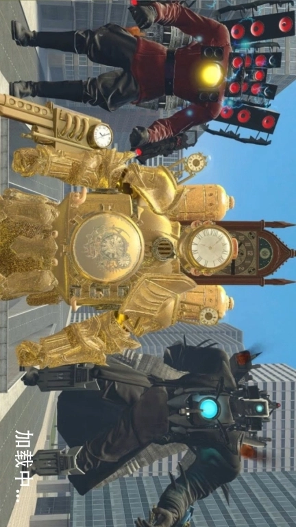泰坦时钟人对决监控人-黄金时钟人多元宇宙