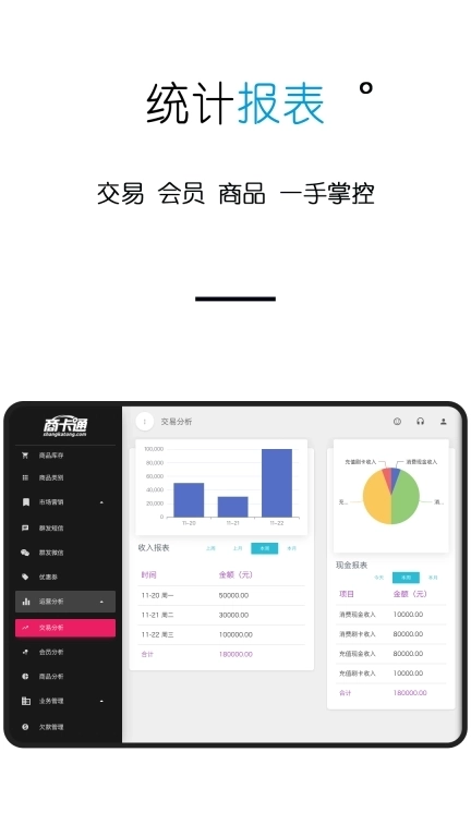 商卡通会员管理Pad-收银进销存