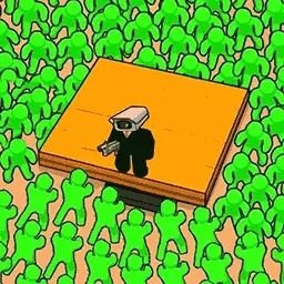 帮助英雄消灭怪物-模拟监控人射击马桶人