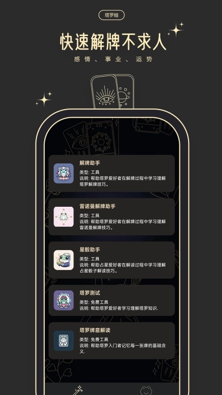 塔罗蛙-塔罗雷诺曼星盘解读助手