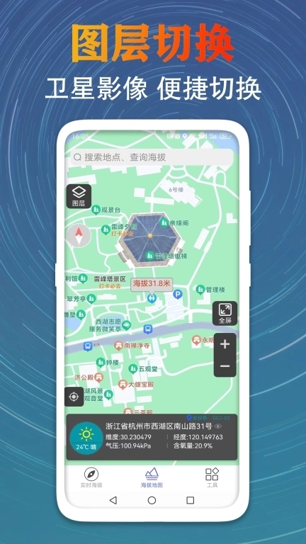 GPS测量海拔高度-异地海拔查询