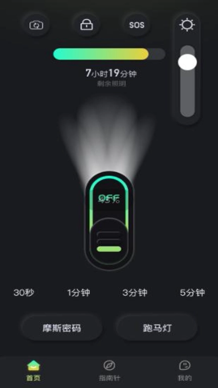 多功能实用极速闪光手电筒