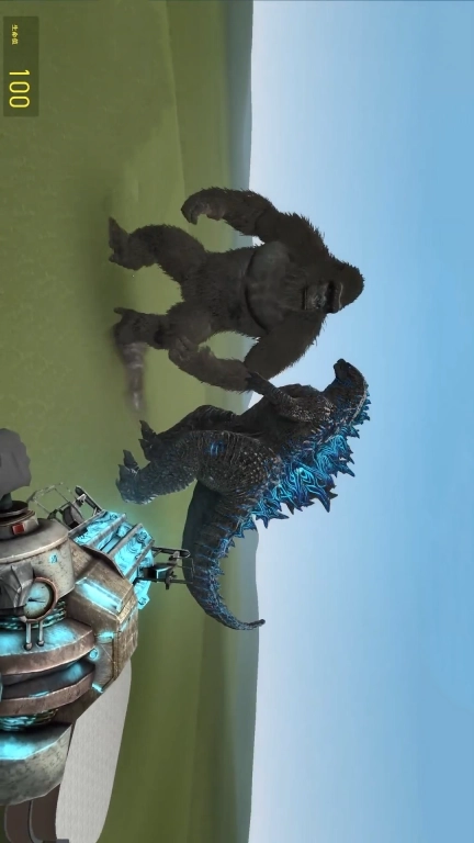 泰坦电视人超级战争-金刚哥斯拉毁灭城市