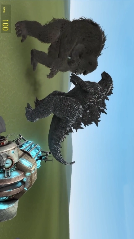 泰坦电视人超级战争-金刚哥斯拉毁灭城市