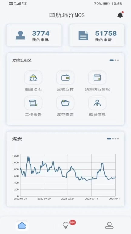 国航远洋移动航运管理系统