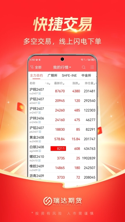 瑞达期货通-期货开户交易软件