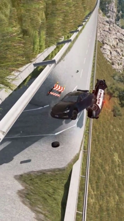 疯狂特技飞车-汽车减速带模拟