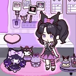 甜心少女穿搭-少女贴纸咕卡换装