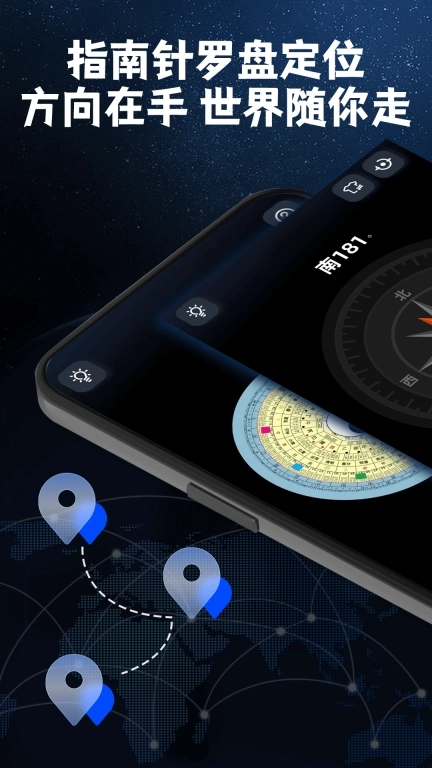 指南针罗盘定位
