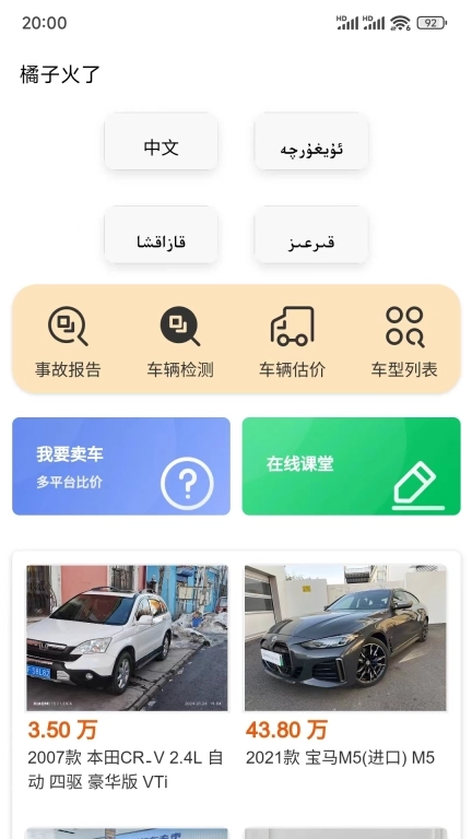 橘子火了-二手车信息查询
