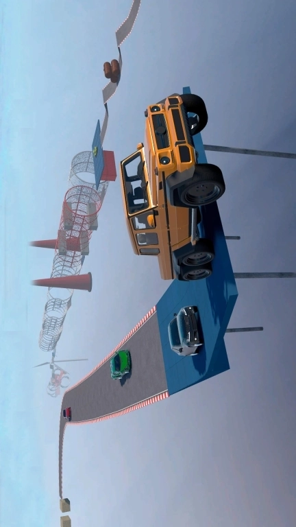 超长斜坡汽车特技赛-特技测试