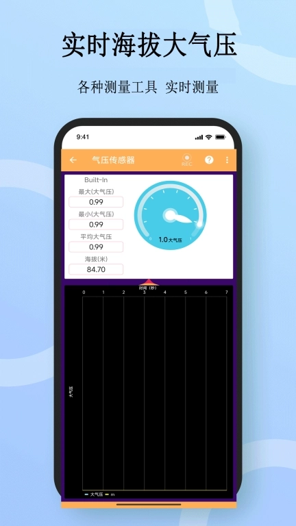 实时海拔大气压-多功能测量仪