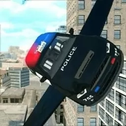 狂野赛车驾驶-城市警车飞行模拟